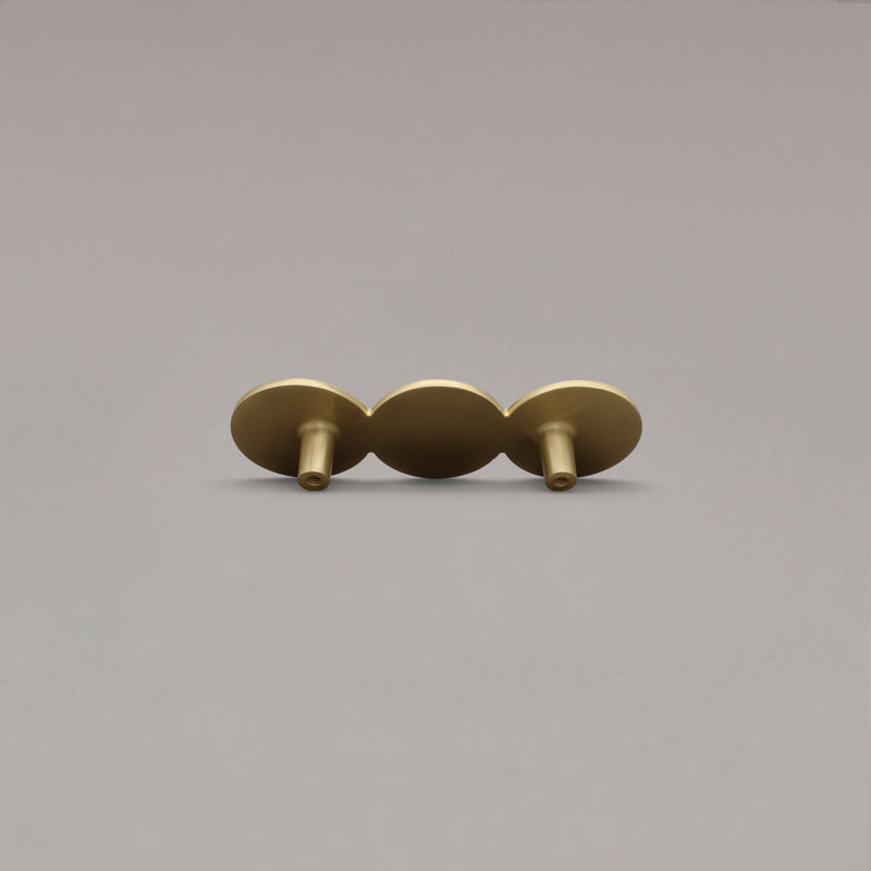 Trio 3” Pull, Satin Brass