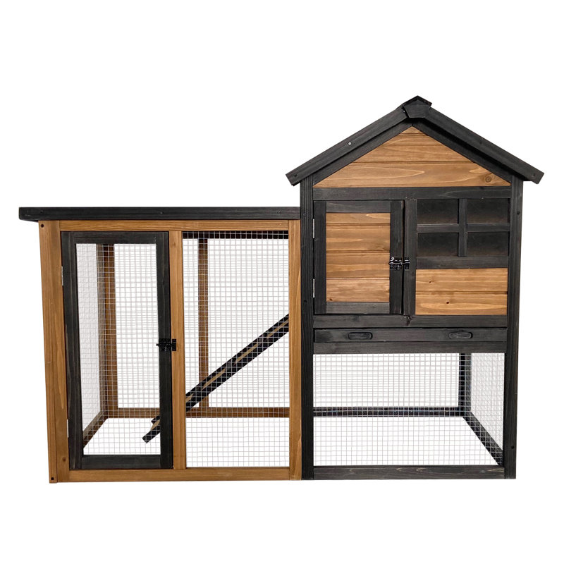 Cage pour petits animaux Demitz, Noir, naturel