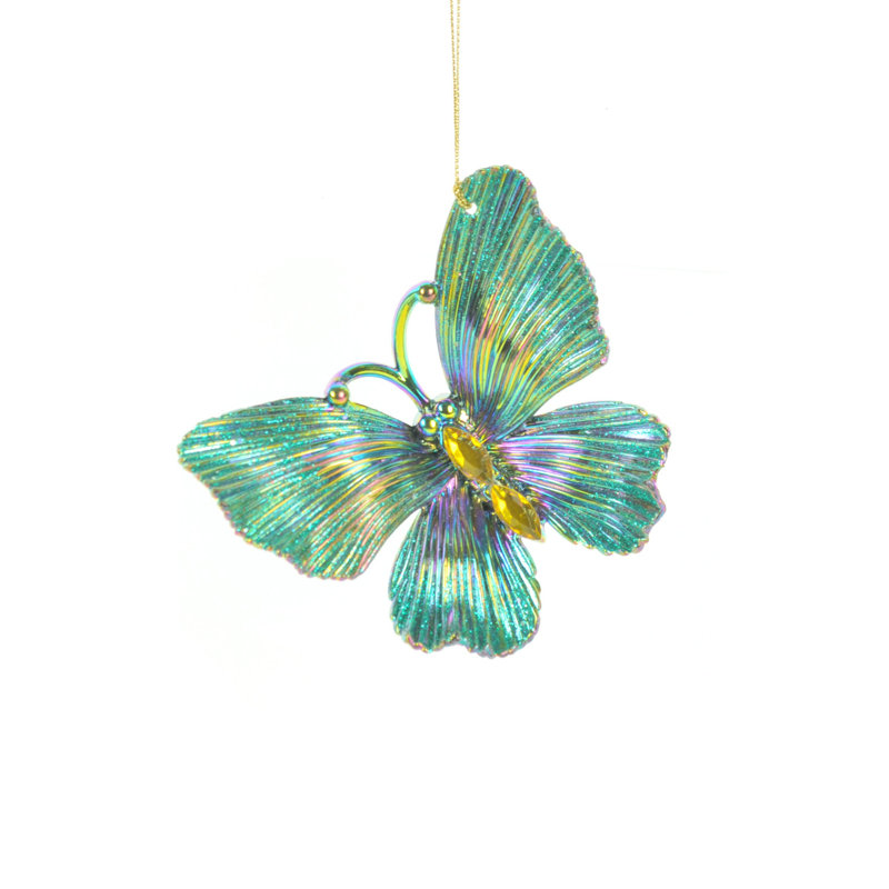 Ornement papillon multicolore