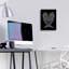 «Heart Wings On Black» par Rachel Caldwell, art mural en verre acrylique-469216414