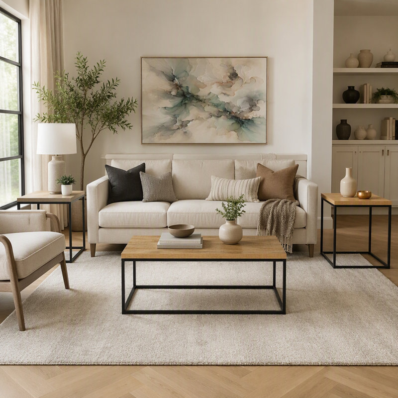 Rosey 3-Piece Coffee Table Set in Mango