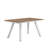 Cotswald Jack 3 Piece Dining Set White Frame Teak Polyresin