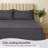 Luxclub 4 PC Gray Queen Silky Soft Cooling Extra Deep Pocket Performance Sheet Set-124811054-123418286