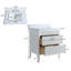 Meuble-lavabo autoportant blanc entièrement assemblé de 30 po avec comptoir en bois massif et marbre d'ingénierie, durable et élégant
