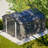 10X12 FT Gray Outdoor Storage Shed, Heavy Duty Rust-Resistant Steel Tool Shed With Floor Frame Kit-124334001