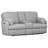 Saxon Gray Power Loveseat With Console