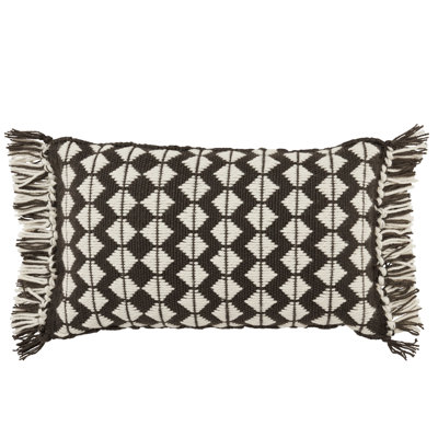 Senda Fringed Outdoor Throw Pillow