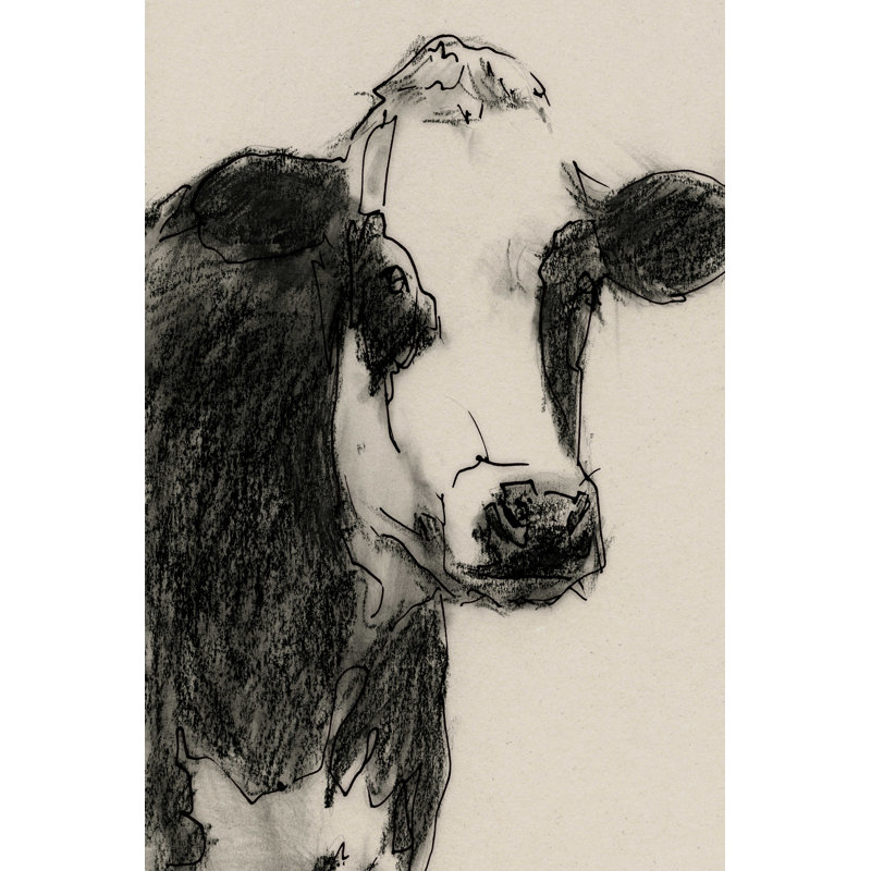 Croquis de vache I, H 12 po x l 8 po