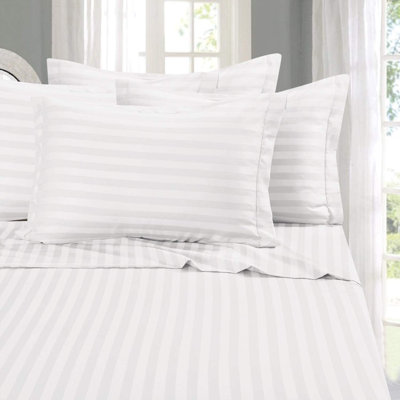 Microfiber Percale Striped Sheet Set