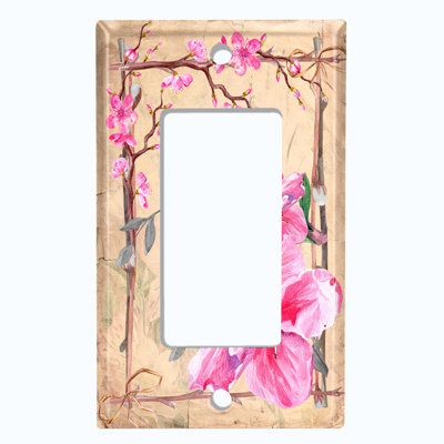 Patterned 1 - Gang Rocker Standard Wall Plate