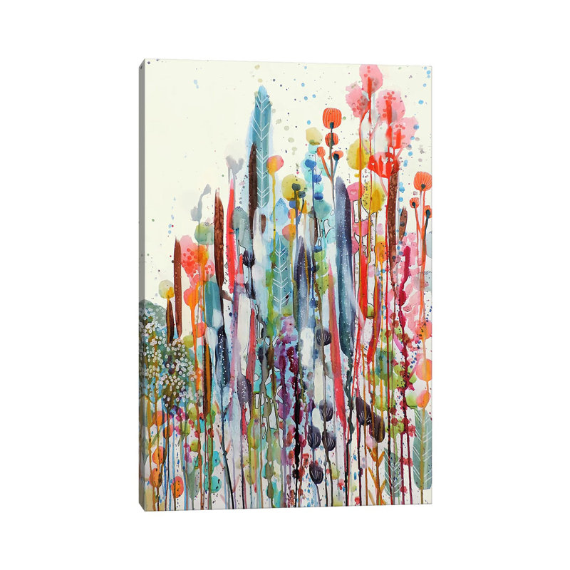 " Petit Jardin II " by Sylvie Demers Painting Print, 12" H x 8" W x 0.75" D