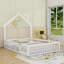 Lit plateforme double pleine grandeur avec garde-corps-102424236