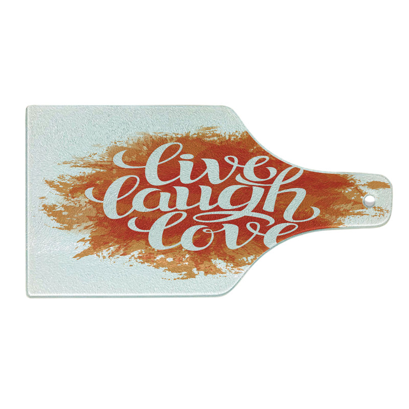 Planche à découper Ambesonne Live Laugh Love
