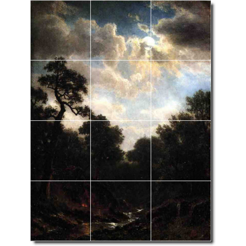 Carreau de céramique décorative 18 po x 24 po 6 po x 6 po, Paysage 465