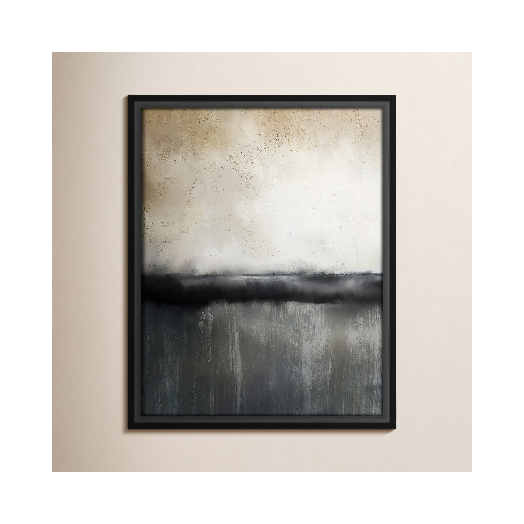 Sunset by Kimberly Allen Print, Picture Framed Canvas, 41.5" H x 31.5" W, Black