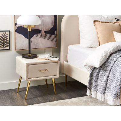 Flossie 46 cm W Bedside Table