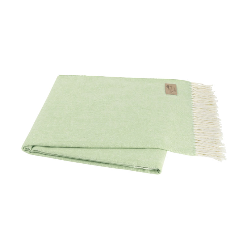 Italian Herringbone Throw Blanket, Agave