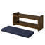 Banc d'appoint de 40 po avec étagère à chaussures inférieure, banc de siège rembourré pour le salon, banc de bout de lit compact moderne avec rangement pour sièges de chambre à coucher, coussin amovible-1451208745-1451209170