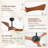 42" Modern Downrod Black Ceiling Fan With Light And Remote, Reversible, Insert Quick Install Blades For Bedroom, Living Room, Kitchen-640729577