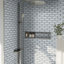 Subway 12 in. x 12 in. Glossy Glass Mosaic Wall Tile-89351306