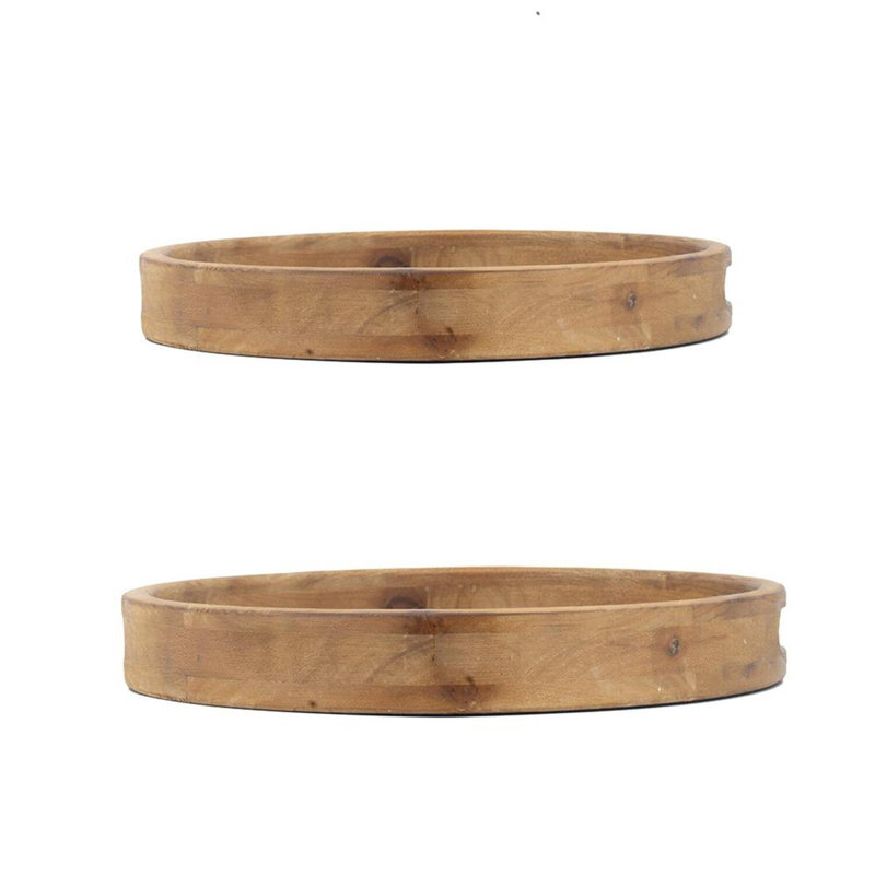 Wood Tray - Set of 2