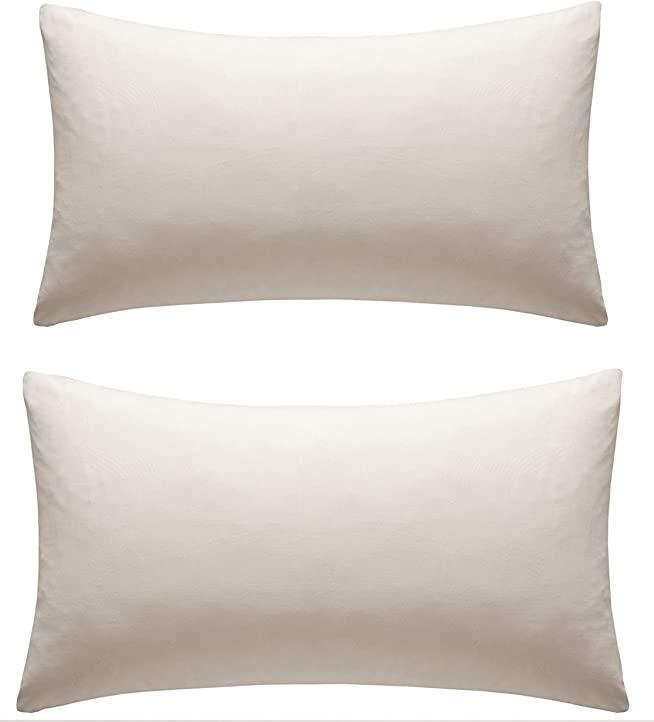 Plain Weave / Muslin Pillow Case, Cream