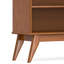 Bibliothèque Mid-Century moderne en bois massif de 40 po de hauteur Draper-1320212815