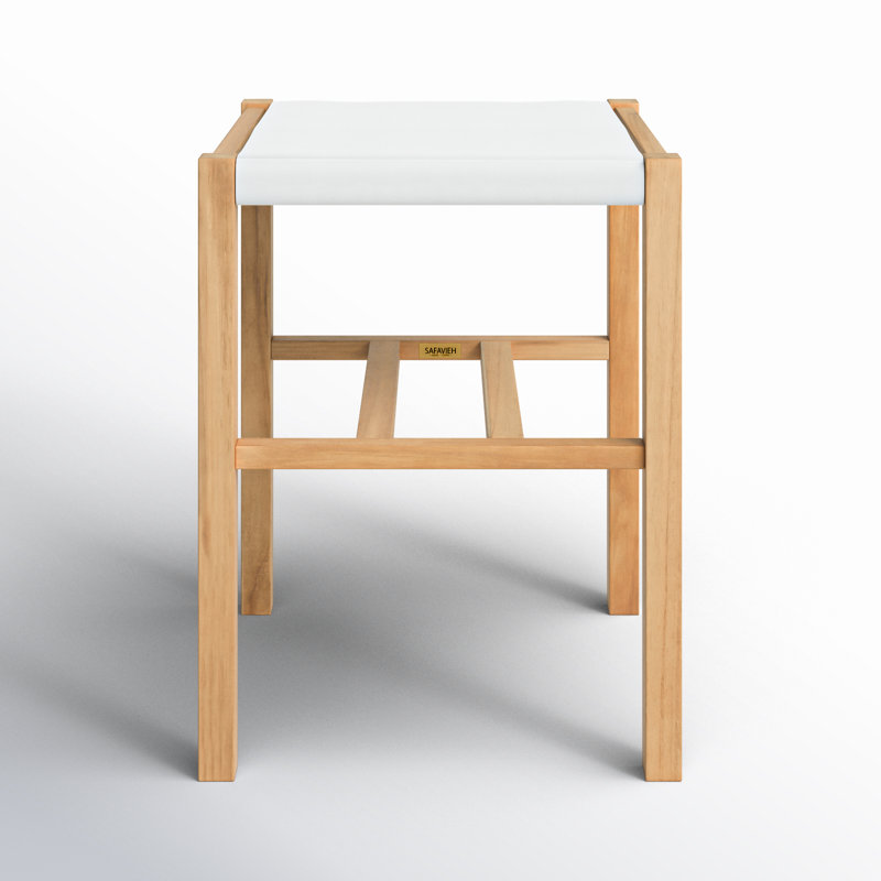 Breckenridge Counter Stool, White/Natural