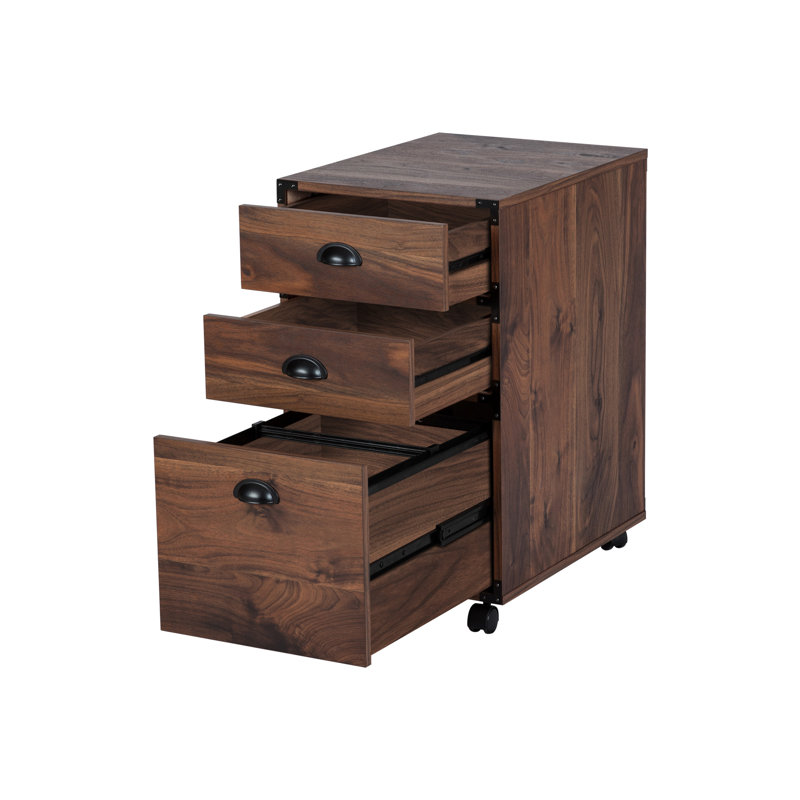 Wycombe 15.5 " Wide 3 Drawers Vertical Filing Cabinet
