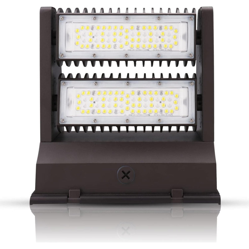 Luminaire à DEL à intensité variable 80W, 11000LM 5000K, lumière extérieure rotative 0-270 °, étanche IP65, homologué UL DLC pour la sécurité commerciale