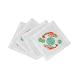 Koi Hemstitch Cocktail 6" Linen/Cotton Napkin