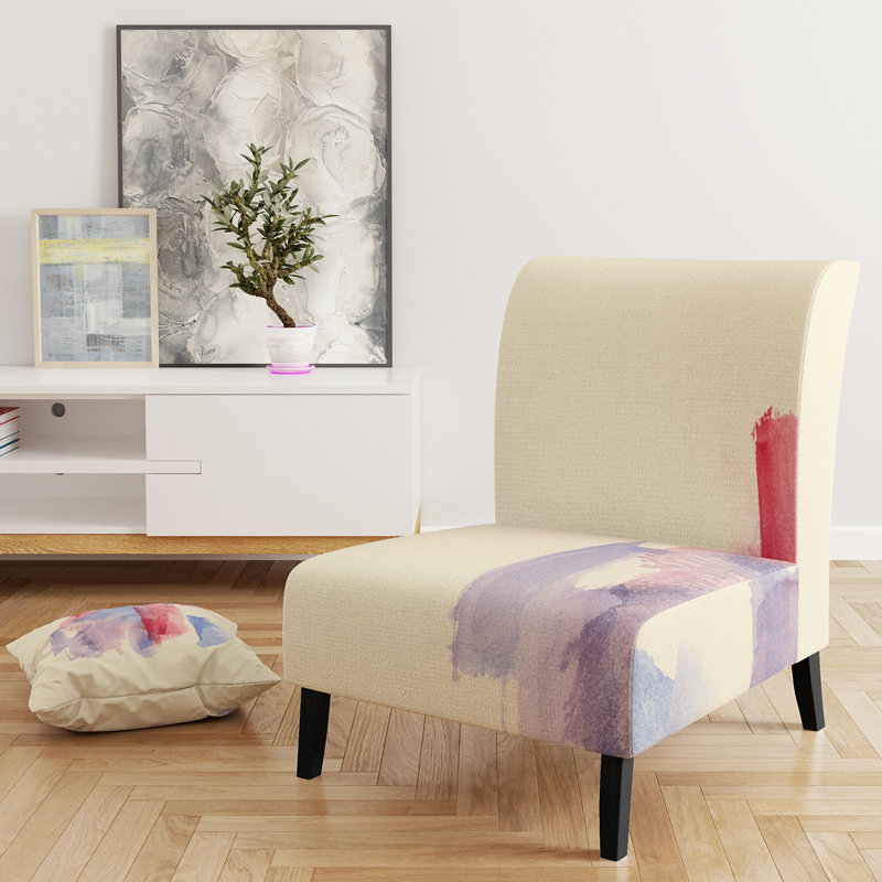Fauteuil de chambre rembourré Geometric Pastel I - Mid-Century