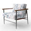 Chaise d'appoint abstraite - Fauteuil bleu Spirit Garden-192166354