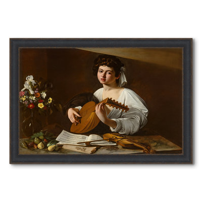 The Lute Player (Hermitage Version), c. 1596-Caravaggio-Custom Framed Canvas