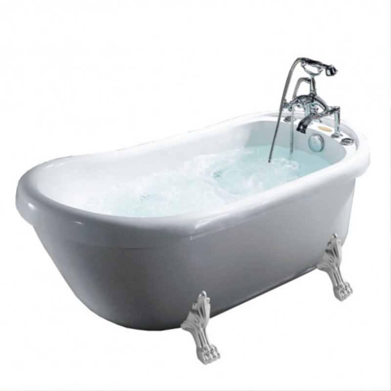 Malibu 67 " L x 32 " W Freestanding and Mounting / Installation Required Acrylic Bathtub with Faucet