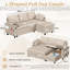 3 Seater Linen Sofa Bed-1678569046