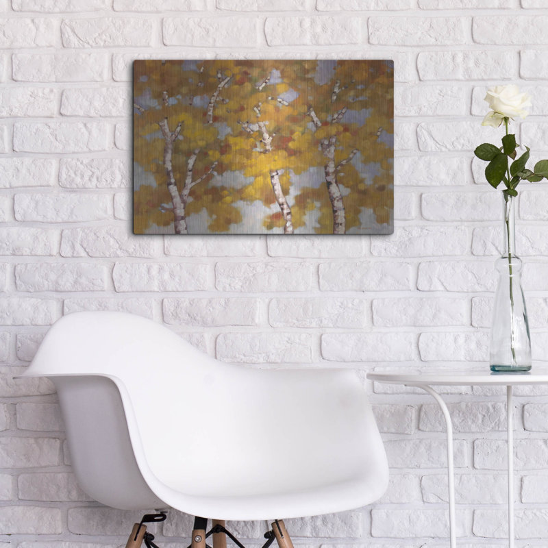 Art mural en métal «Soft Breeze 2» par Graham Reynolds, Luxe, H 16 po x l 24 po