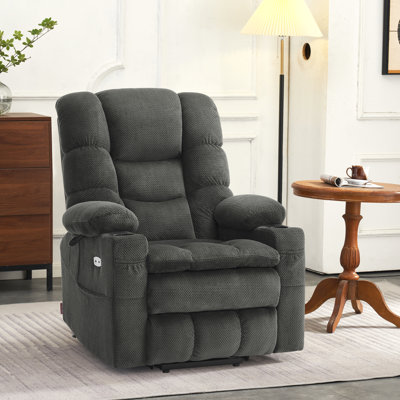 Oyd Large Dual Motor Electric Recliner with Massage and Dual Heating