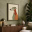 Greyhound in Geometry Mid-Century - Wrapped Canvas-1422221641-1422221649