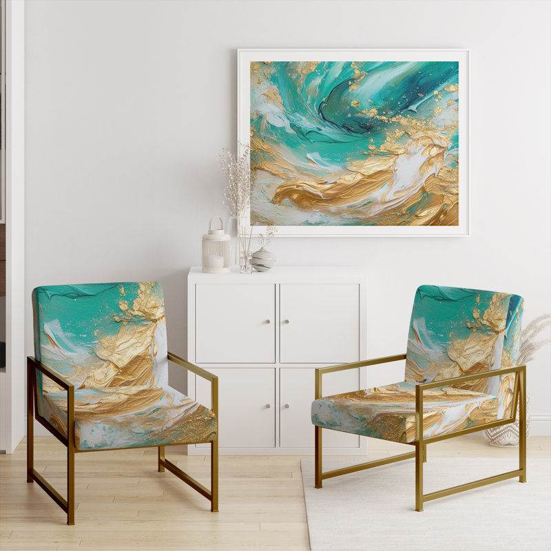 Fauteuil Evolving, Doré