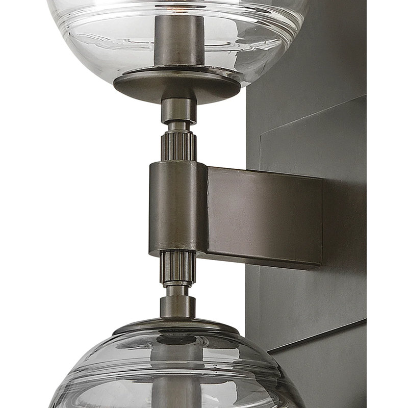 Oberon Steel Armed Sconce, Black Oxide
