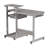 Techni Mobili Complete Computer Workstation Desk, Grey With Moisture-Resistant Veneer And Scratch-Resistant Steel Legs For Durable And Efficient Home Office Setup-558424459