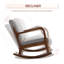 Fauteuil à bascule rembourré