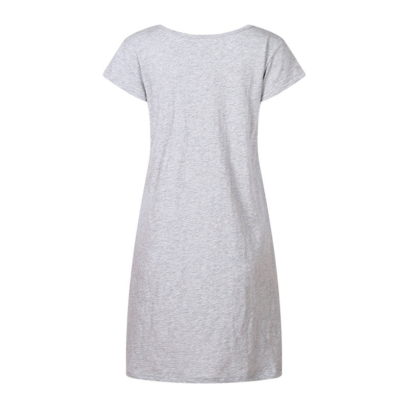 Peignoir 100% coton fille / femme + peignoir au-dessus du genou, TG, gris