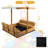 47" X 47" Solid Wood Sandbox With Cover