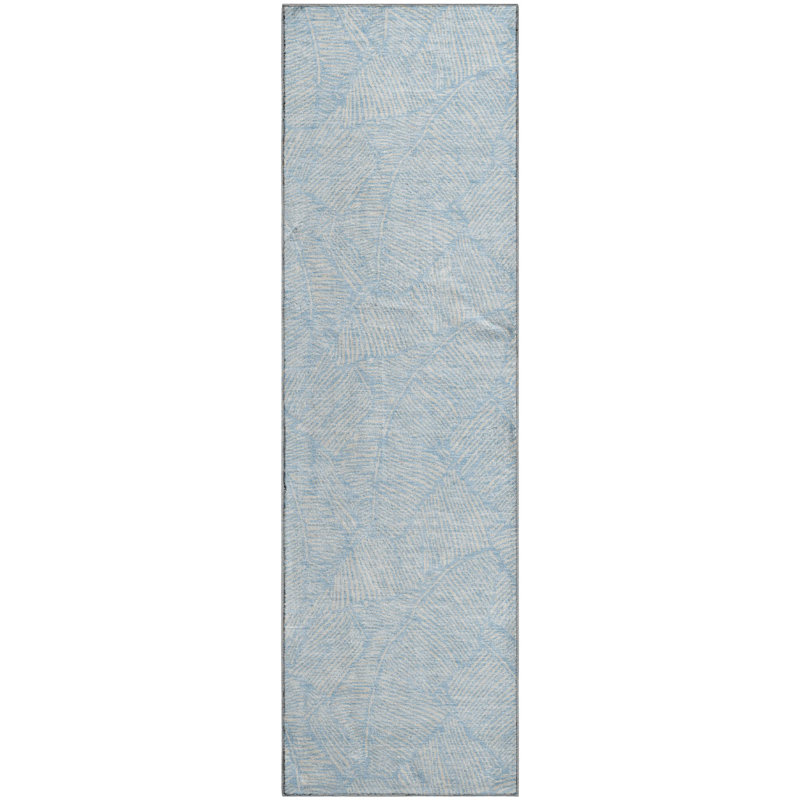 Premium Machine Washable Prisco Sky Rug, Runner 2'3" x 7'6"