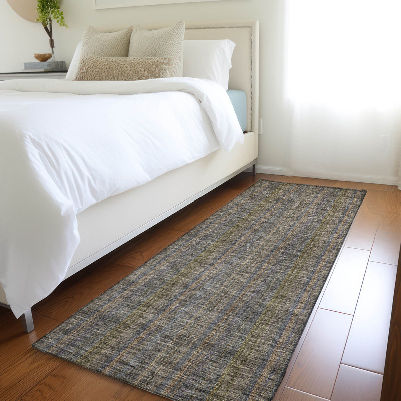 Premium Machine Washable Prisco Taupe Rug, Runner 2'3" x 7'6"