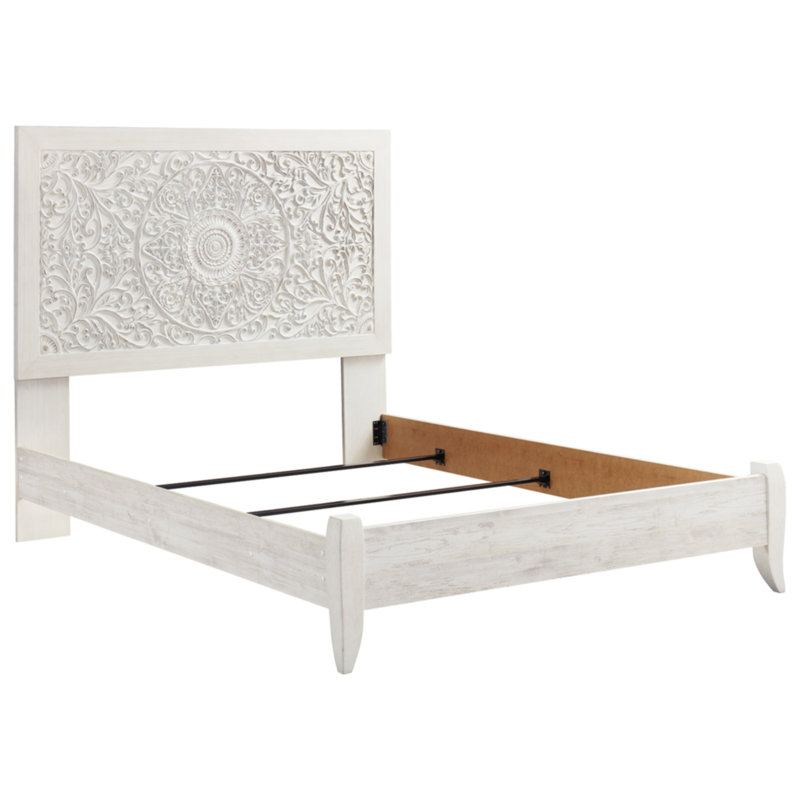 Janni Panel Bed, Queen, White