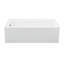 Cameron 1 DoloMatte 60" x 32" Alcove Soaking Solid Surface Bathtub-2139143282