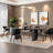 Modern rectangular luxury marble dining table set-102715122